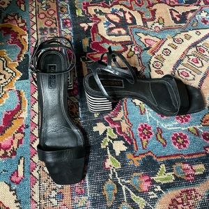 Topshop strappy, stripe sandal